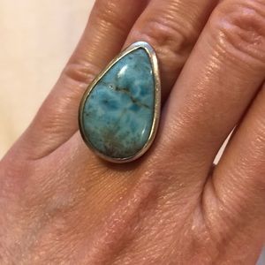 Larimar Ring set in silver